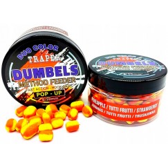 Бойлы Traper Boilies Dumbels Pop-up Duo Color 8-10 мм/30 г Ananas/Tutti-Frutti/Truskawka (Ананас/Тутти-фрутти/Клубника)